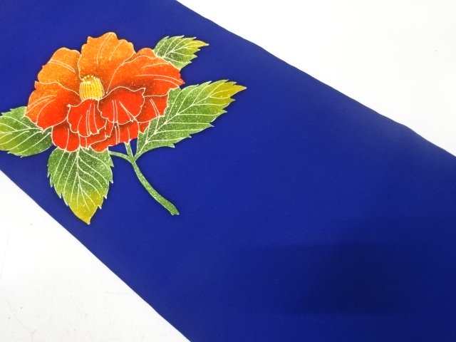 塩瀬　花模様　名古屋帯